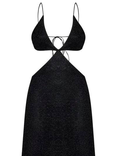 Shop Oseree Oséree Lumier Dress In Black