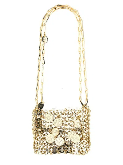 Shop Rabanne Paco  1969 Dwarf Bag With Medals In Gold