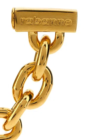 Shop Rabanne Paco  'xl Link Chain' Earrings In Gold