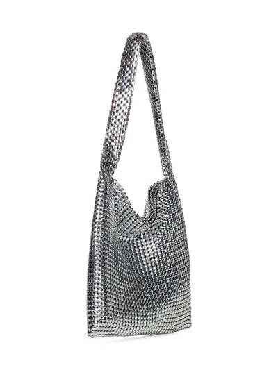 Shop Rabanne Paco  Pixel Shoulder Bag In Silver