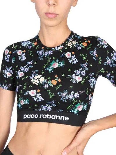 Shop Rabanne Paco  Top Cropped In Multicolour