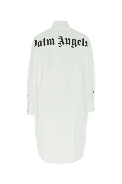 Shop Palm Angels Dress In White