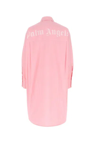 Shop Palm Angels Dress In Pinkblack