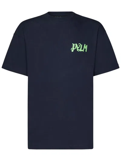 Shop Palm Angels I Am Lost T-shirt In Blue