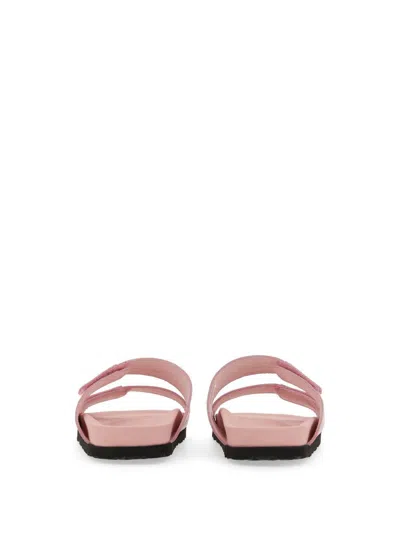 Shop Palm Angels Sandal With Logo In Pink