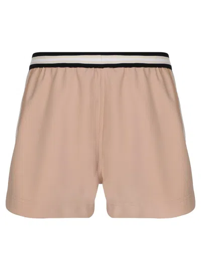 Shop Palm Angels Sports Shorts In Nude