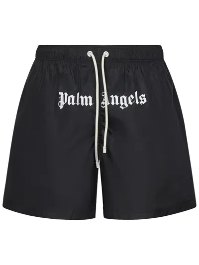 Shop Palm Angels Swimsuit In Black