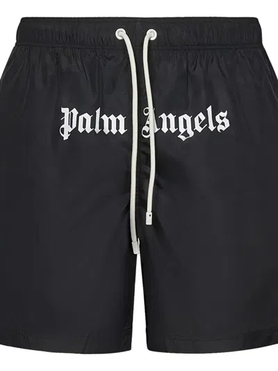 Shop Palm Angels Swimsuit In Black