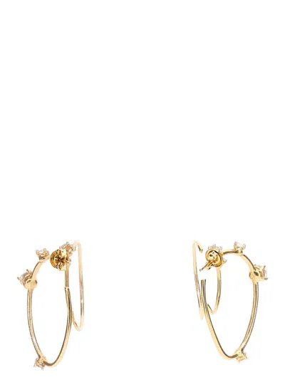 Shop Panconesi 'contellation Hoops' Earrings In Gold