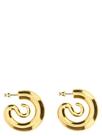 Shop Panconesi 'serpent Hoops S' Earrings In Gold