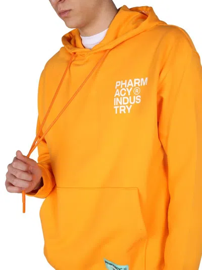 Shop Pharmacy Industry Sweatshirt With Logo Print In Orange