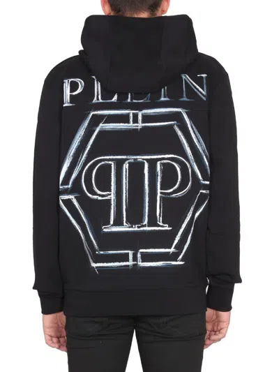 Shop Philipp Plein Hoodie In Black