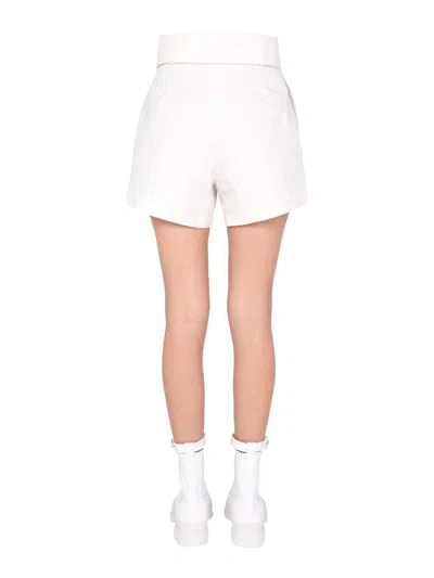 Philosophy Di Lorenzo Serafini High Waist Bermuda In White