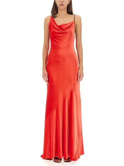 Shop Philosophy Di Lorenzo Serafini Long Dress In Red