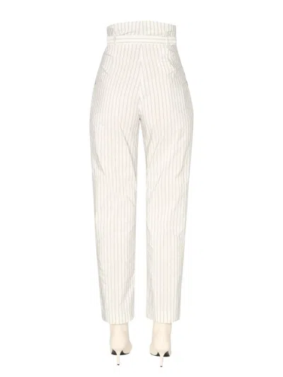 Shop Philosophy Di Lorenzo Serafini Taffeta Trousers In White