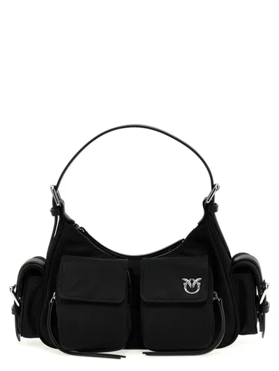Shop Pinko 'cargo Bag' Shoulder Bag In Black