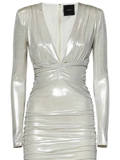 Shop Pinko Alteo Dress In White