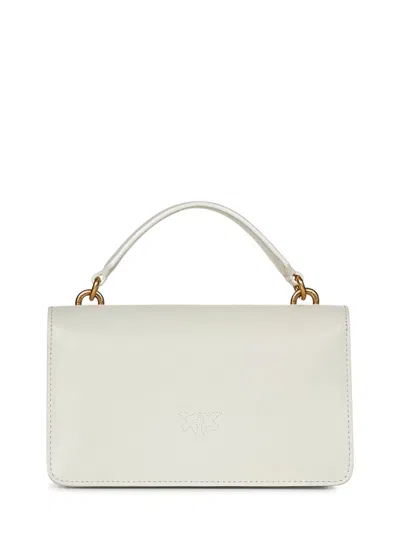 Shop Pinko Mini Love Bag One Light Handbag In White