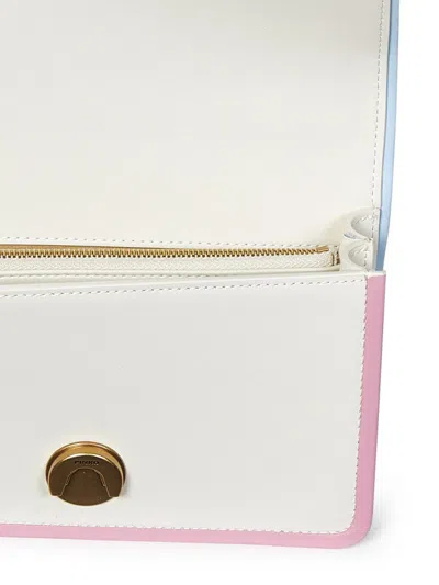 Shop Pinko Mini Love Bag One Shoulder Bag In White