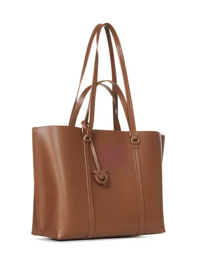 Shop Pinko Tote In Brown