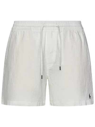 Shop Polo Ralph Lauren Prepster Shorts In White