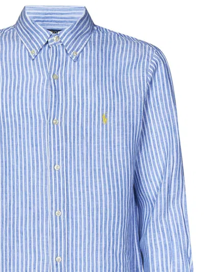 Shop Polo Ralph Lauren Shirt In Clear Blue
