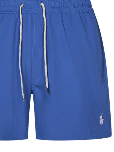 Shop Polo Ralph Lauren Traveler Swimsuit In Blue