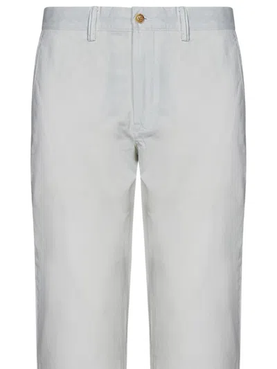 Shop Polo Ralph Lauren Trousers In White