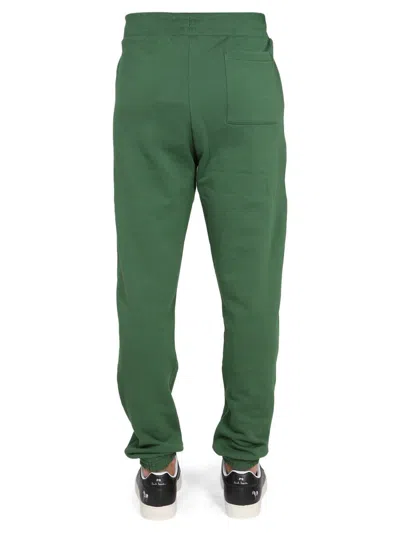 Shop Ps By Paul Smith Ps Paul Smith Jogging Pants "happy" In Green