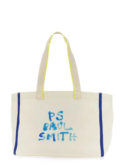 Shop Ps By Paul Smith Ps Paul Smith Mushroom Tote Bag In Ivory