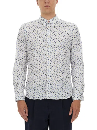 Shop Ps By Paul Smith Ps Paul Smith Printed Shirt In White