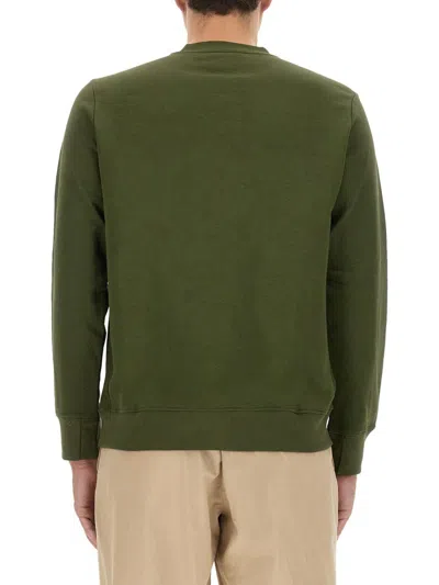 Shop Ps By Paul Smith Ps Paul Smith Sweatshirt With Zebra Patch In Green