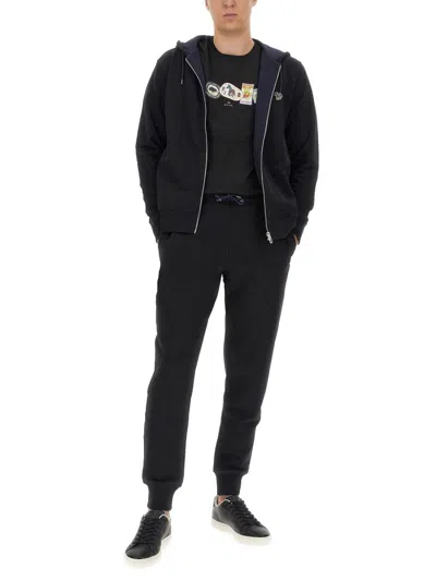 Shop Ps By Paul Smith Ps Paul Smith Sweatshirt With Zebra Patch In Black