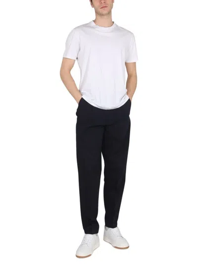 Shop Ps By Paul Smith Ps Paul Smith Twill Pants In Blue