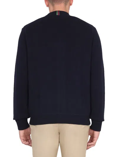 Shop Ps By Paul Smith Ps Paul Smith V-neck Cardigan In Blue