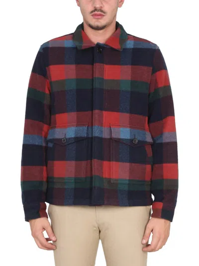 Shop Ps By Paul Smith Ps Paul Smith Wool Jacket In Multicolour