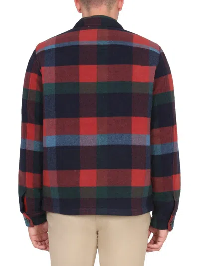 Shop Ps By Paul Smith Ps Paul Smith Wool Jacket In Multicolour