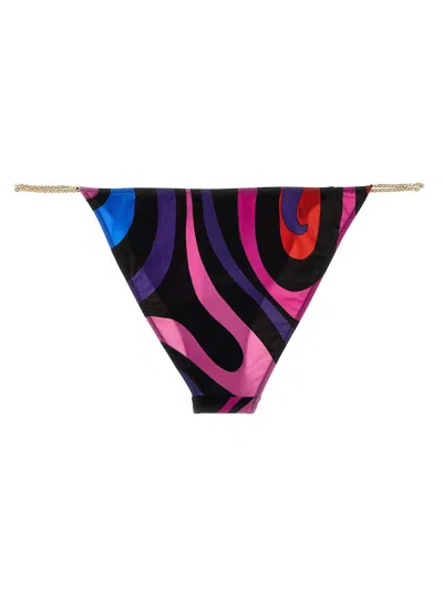 Shop Pucci 'marmo' Bikini Bottom In Multicolor