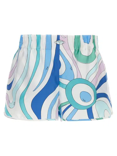 Shop Pucci 'marmo' Shorts In Multicolor