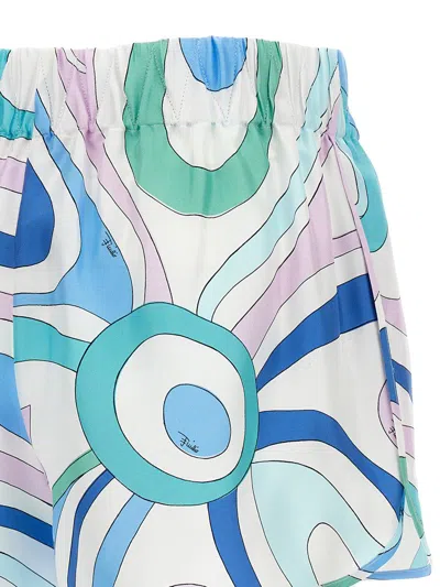 Shop Pucci 'marmo' Shorts In Multicolor