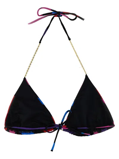 Shop Pucci 'marmo' Bikini Top In Multicolor