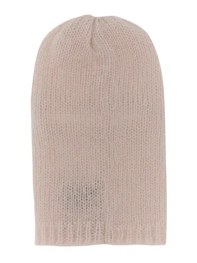 Raf Simons Logo Knit Balaclava Soft Texture In Pink