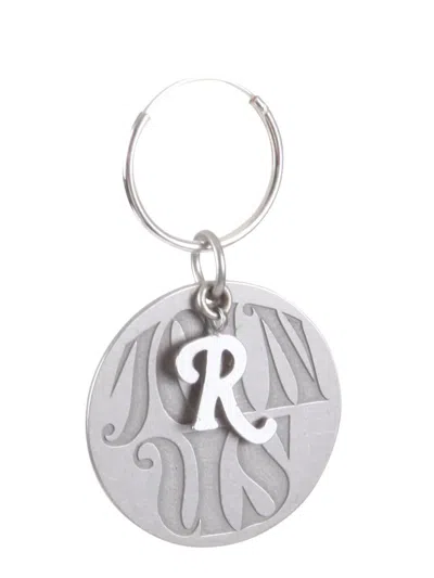 Raf Simons Circle Single Earrings In Black