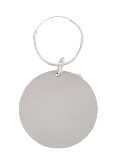 Raf Simons Circle Single Earrings In Black