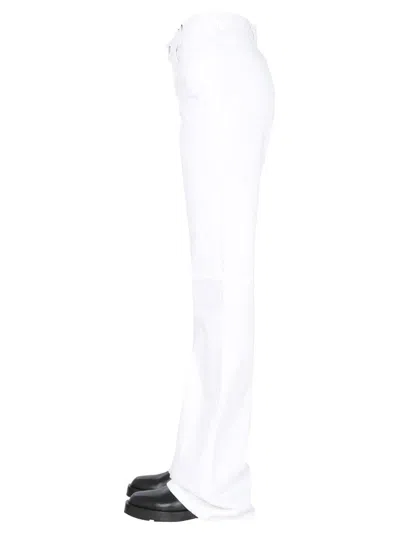 Raf Simons Woman Denim Pants White Size 26 Cotton In White