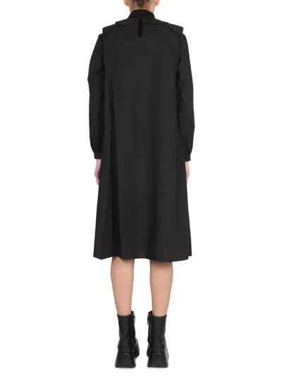 Shop Raf Simons Relaxed Fit Shirt Dress In Black