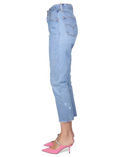 Shop Re/done Five Pocket Jeans In Denim