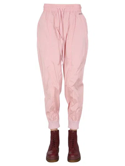 Shop Red Valentino Taffeta Jogging Pants In Pink