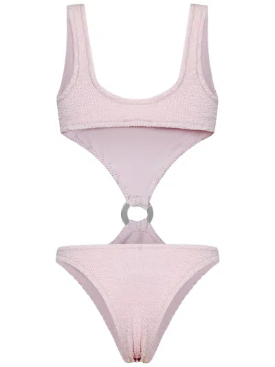 Shop Reina Olga Augusta Scrunch Swimsuit In Pink