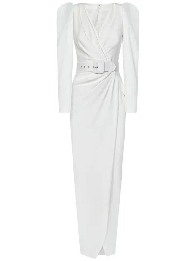 Shop Rhea Costa Chloe Long Dress In White